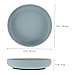 HEALLILY 2pcs Spill Silicone Plates Suction Cup Elderly Scoop Bowl for Seniors Dishwasher Safe Tableware
