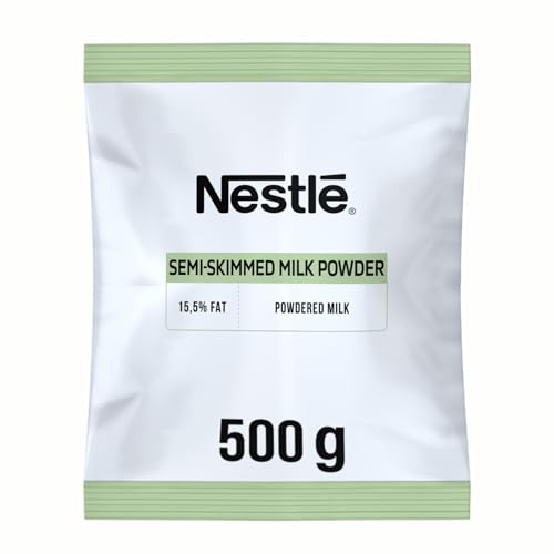 NESTLÉ Lait Demi-Écrémé en Poudre 500g - Lait Instantané Riche en Calcium - Idéal pour Boissons Lactées et Petit-Déjeuner - Format Professionnel -...