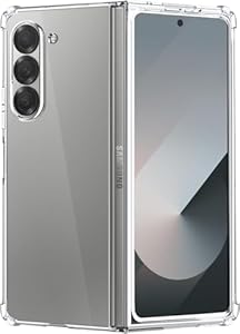 Filoto Ultra Clear Hülle für Samsung Galaxy Z Fold 6 5G (2024), Transparent Vergilbungsfrei Slim Soft Silikon Handyhülle, Anti-Fingerabdruck Kratzfest Stoßfest Fallschutz Dünn TPU Schutzhülle (Clear)