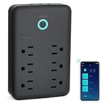 Smart-Plug-Outlet-Extender-Surge-Protector-Power-Strip-Work-with-Alexa-Google-Home-Wall-Multi-WiFi-Outlet-with-3-USB-Ports-6-Outlet-Wall-Adapter-Plug-Extender-for-APP-Control15A1800W-Black