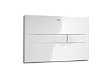 Roca A890096000 PL2 - Placa accionamiento descarga dual, acabado, blanco