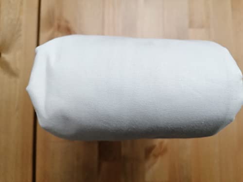 I pay a little Fitted sheet for double bed in plain color Size: 180X200+25 100% Cotton in (White), French - Image 3