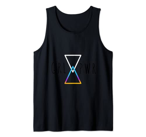 Girl Power Triangles Bohemian Lindo igualdad femenina Camiseta sin Mangas