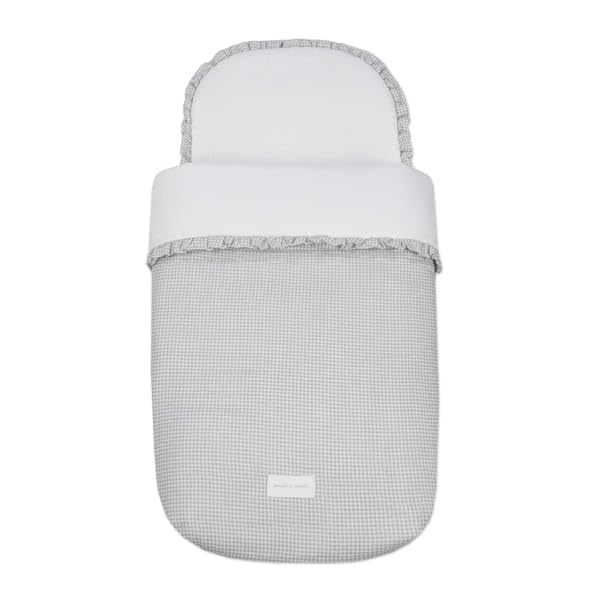 SACO CUCO LITTLE BLOOM VICHY GRIS TOG 2,5