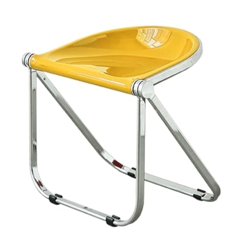 Taburete plegable acrílico transparente portátil para banquetes, bares, oficina en casa, cocina, montaje rápido y fácil, diseño que ahorra espacio