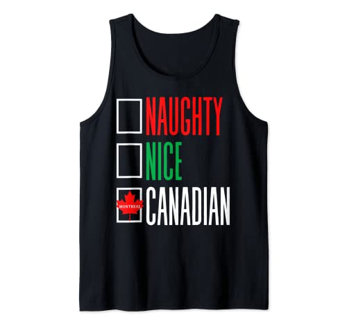 Drapeau de Noël Canadien de Montréal - Sapin de Noël canadien - Amour Débardeur