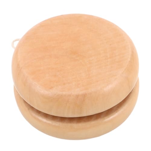 Hohopeti Wooden Yo-yo Plaything Set Natural Wood Toys Handmade for Boys and Girls Solid Wood Yoyos for Parties Holiday