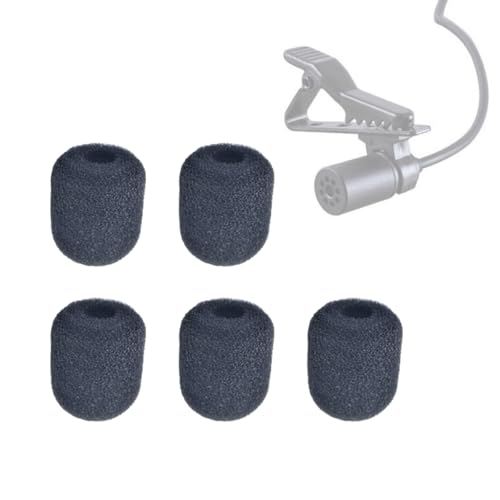05 Espumas para Microfone de Lapela Protetor De Vento Premium Tam. Média