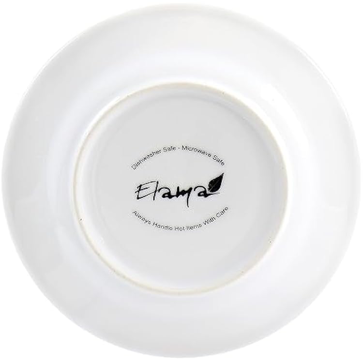 Elama 3 Tier Round Plate Porcelain Serveware Set