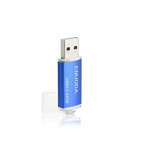 64GB USB Flash Drives ENUODA Thumb Drives 64GB Jump Drive Data Storage USB 3.0 Flash Drive Memory Stick Blue