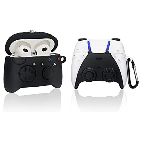 [2Pack] Case for Airpods 3 Case Game Controller Design, Cute Cool Airpod 3 Case Cover, Funny Stylish Protective Skin Airpods 3 Accessories for Airpods 3rd Gen Silicone Case for Kids Boys Girls Teen Cover