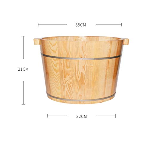 Tina de remojo para pies de madera para spa en casa miniatura 6