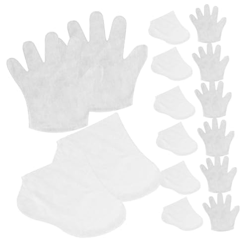 SOESFOUFU Hand and Foot Care Liners 20pcs Disposable Socks for Paraffin Wax Gloves Beauty Salon Kit