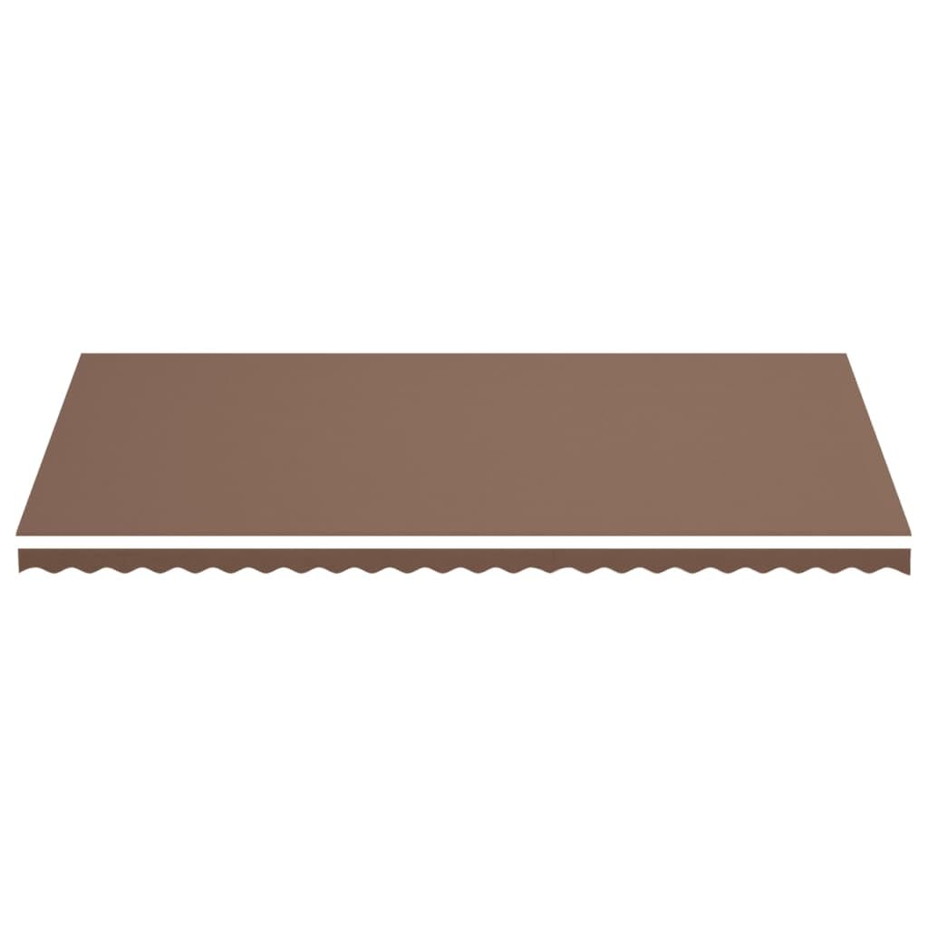 Leasha Toile de Rechange Store Banne avec Lambrequin, Toile Tissu de Remplacement pour Auvent 580x295 cm Marron