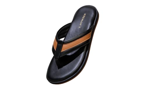 Image of Neeman's Indo-Western Casual Flip Flops for Men | Lightweight, Durable and Flexible | PU Thong Strap & TPR Out sole