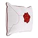 Warner Brothers Harry Potter Welcome Little Wizard Red, and White Addressed Letter Decorative Pillow