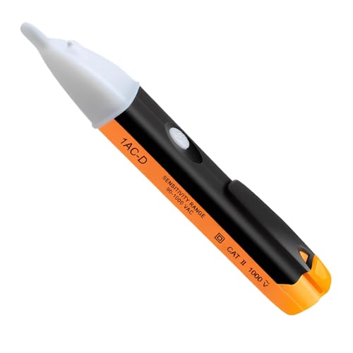 Image of Non Contact Voltage Tester Pen AC Power Detector with LED Flashlight