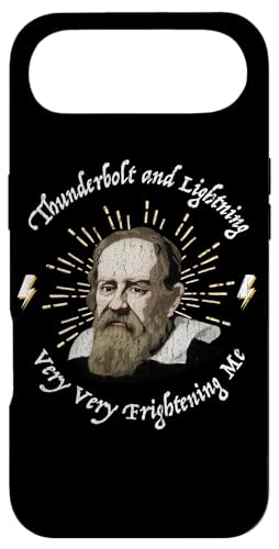 Funny Galileo Thunderbolt Lightning Very Frishening Me Meme X}zP[X iPhone Air p
