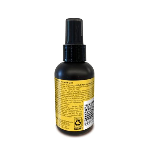 got2b (un)glued Flash Glue Remover, 4 Fl Oz, Wig Glue and Tape In Extension Remover for Human & Synthetic Hair, Gently Removes Bonding, Dermatologist-Tested, Formulated with Aloe Vera & Castor Oil