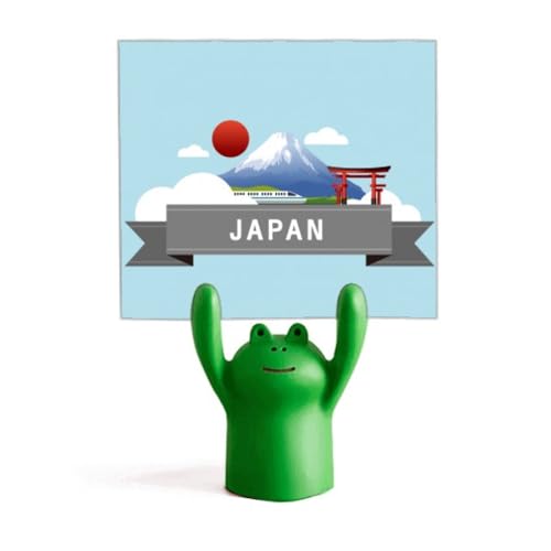 Support de mémo japonais grenouille rouge pour cuisine et espace télétravail