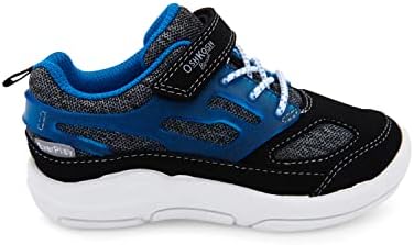 OshKosh B'Gosh boys Os22c05b Sneaker, Black/Grey, 4 Toddler US | Image 1