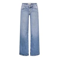 Only Onljuicy LW Wide Leg Dnm Rea365 Noos Pantalones Vaqueros elásticos, Light Blue Denim, 31W x 30L para Mujer