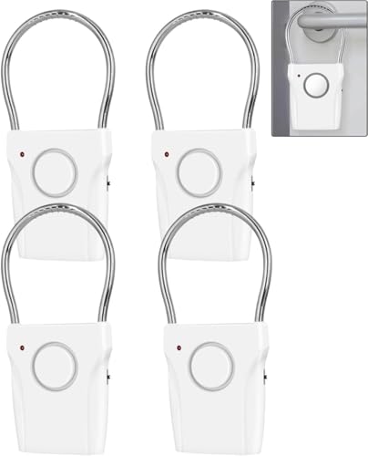 4 Pack Door Handle Security Alarm