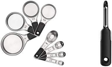 OXO Good Grips Measuring Cup & Spoon Set + Swivel Peeler