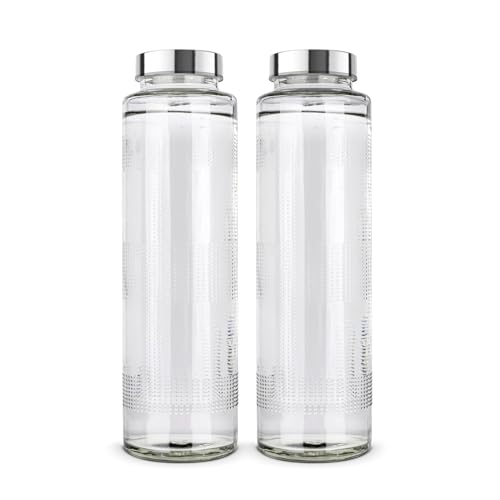 Kienlix Airtight Glass Water Bottle & Storage Jars Set | Smoothie...