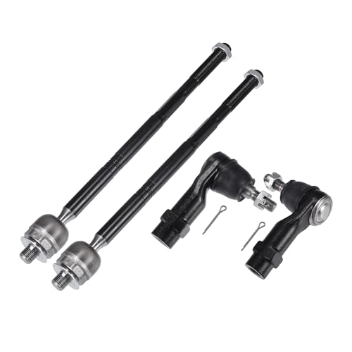 X AUTOHAUX 4pcs Front Inner Outer Tie Rod Ends Kit Inner Outer Suspension Steering Tie Rod End for Chrysler 200 2015-2017 for Dodge Dart 2013-2016 Drag Link No.EV801132/ES801128/ES801129 by X AUTOHAUX - Used condition - US$41.08