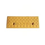  ANSNOW Petites Rampes, Marchepied En Plastique Jaune Vif Rampes de Seuil de Fauteuil Roulant de Bicyclette Rampes de Bordure Antidérapantes Légères Taille: 50 * 10 * 5 Cm/Jaune/50 * 10 * 5Cm