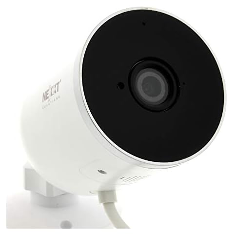 Nexxt Smart 2K HDR/QHD Outdoor/Indoor Wired Security Camera - Video Motion Activated, Weatherproof, 2-Way Communication, Wide Angle Remote View, Night Vision, Works with Alexa iOS Google Cover