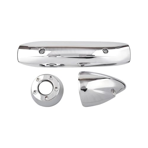 Bouclier thermique moto chromé pour Tmax 500 protection élégante du silencieux