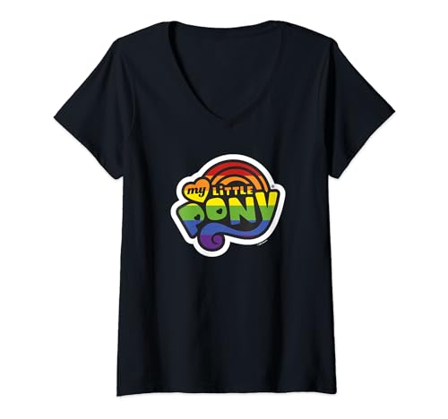 T-shirt My Little Pony Outline Rainbow Logo pour revivre la magie de l'enfance