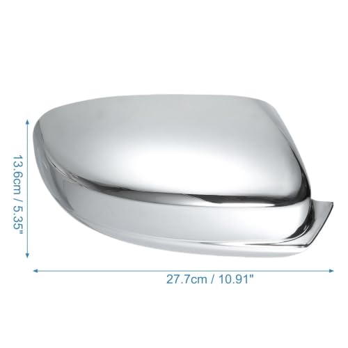 Capuchon rétroviseur anti-rayure, couvercle miroir complet chromé - 4