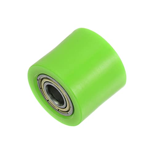 sourcing map Kettenrolle Riemen Scheibe Spanner 10mm Nylon Zylinder Schieberegler für Mini Motorrad Dirt Fahrrad Atv Go-Kart Schiebetür Bewässerung Ausrüstung Grün