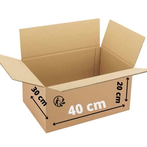 Cartons d'expédition 40X30X20 cm double cannelure lot de 10