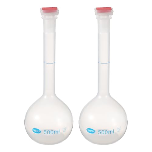 Fioles volumétriques graduées PATIKIL PP 500ml pour expériences de laboratoire