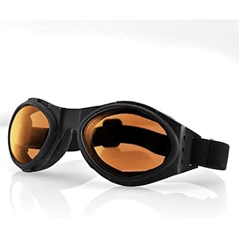 Bobster ® Bugeye, Matte Black Frame, Amber Lens Cover