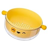 [Effizientes Küchenwerkzeug] Verfügt über ein einzigartiges zweistufiges Design für gleichzeitiges Waschen und Abtropfen und erhöht so die Effizienz der Küche.