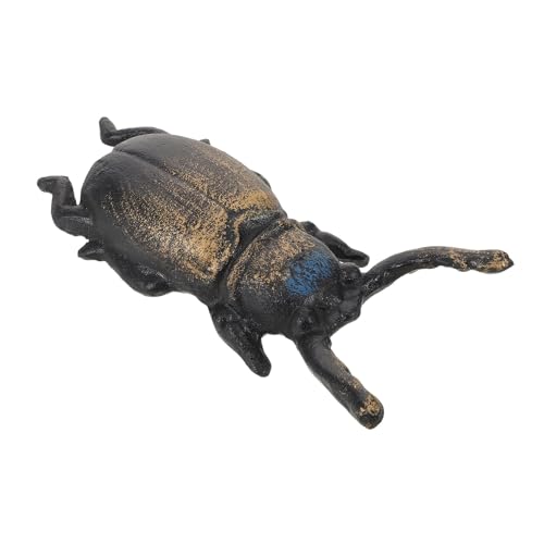 DEARMAMY Sacabotas de Hierro Fundido Diseño de Escarabajo Sacazapatos Rústico para Botas de Vaquero Accesorio Metálico Resistente para Calzado de Trabajo y Montar Decoración Vintage