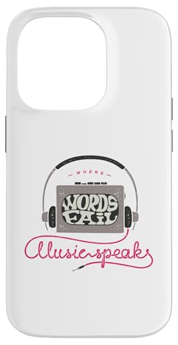 ���y���D�� Where Words Fail Music Speaks �w�b�h�z�� �X�}�z�P�[�X iPhone 14 Pro �p