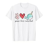 Peace Love Narwhal - Unicorn of the Sea T-Shirt