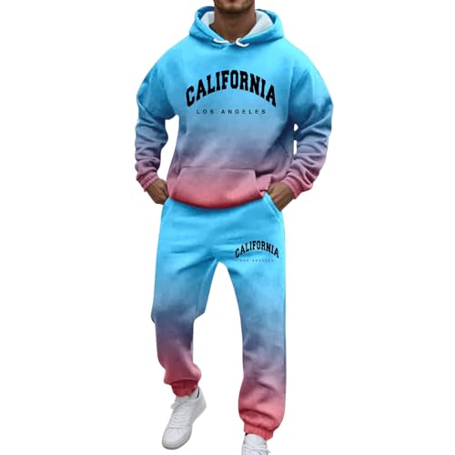 Survêtement homme Los Angeles à capuche 2 pièces pour le sport