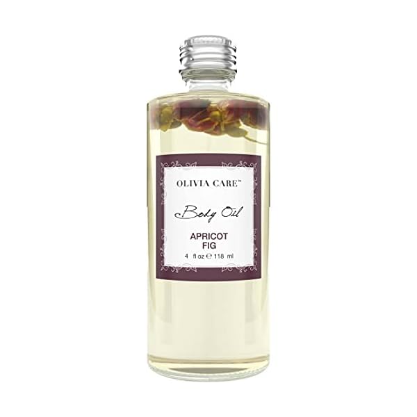 Olivia Care Body Oil Apricot Fig Vegan & Natural | Hydrating & Moisturizing - Infused with VITAMIN E, K & Omega Fatty…