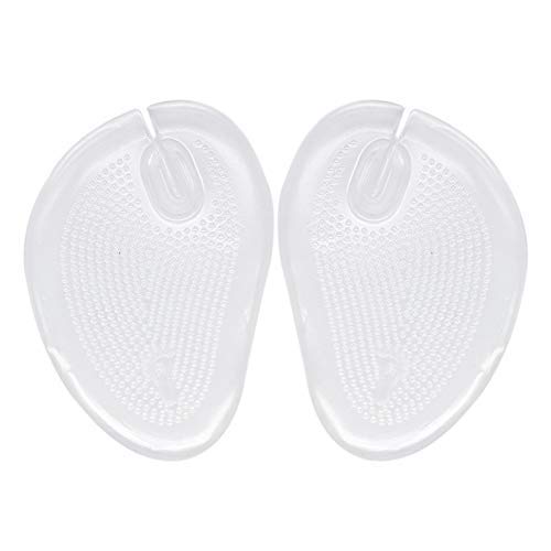 Angzhili Tongs auto-adhésives en silicone souple transparent pour protéger les orteils, coussinets d'avant-pied, semelles antidérapantes Cover