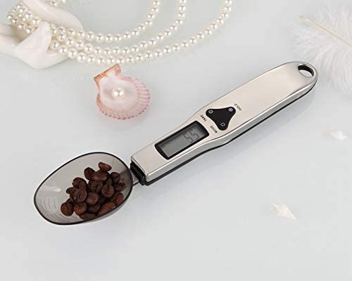 Ubersweet® 500/0.1g LCD Digital Spoon Scale Eco-Friendly 500G-0.1 Electronic Kitchen Lab Measuring Spoons Food Cookie Weighing Scales Tools