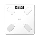 Wlauqueta Skalen Bluetooth Körpergewicht Raumskala mit Hintergrundbeleuchtung...