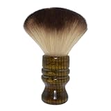 Gatuida Holz haarschneidebürste mit Weichen Nylonborsten Tragbarer Salon haarbürstenreiniger für Friseure und Haarschneidezubehör Hautfreundlich und Vielseitig für Zufällige Farbe