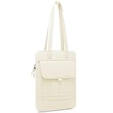 5 Compartiments Fonctionnels & Poches: Le sac principal de ce sac pour ordinateur portable gonflé dispose d'un compartiment principal spacieux et d'un compartiment secondaire pour ordinateur portable. Le sac principal est doté d'une poche fendue à l'avant et à l'arrière. La poche avant est munie d'un rabat et d'une fermeture Velcro. Il offre un espace raisonnable et suffisant pour ranger en toute sécurité votre ordinateur portable/tablette et vos objets essentiels, en les gardant bien organisés